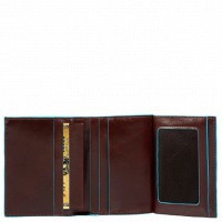 Коричневое кожаное мужское портмоне Piquadro Blue Square (PU3244B2_MO)