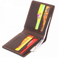Мужское кожаное портмоне GRANDE PELLE 11310 Коричневое