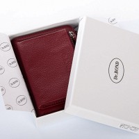 Женский кожаный кошелек Classik  DR. BOND WN-23-20 wine-red