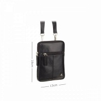 Мужская кожаная сумка Visconti S10 Remi (Black)