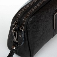 Молодежный клатч из кожи ALEX RAI 88084 black
