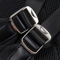 Кожаный мужской черный рюкзак JD2754A John McDee