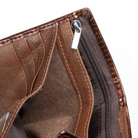 Женский кожаный лаковый кошелек SERGIO TORRETTI FEW214 brown