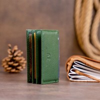 Женская кожаная визитница ST Leather 19215 Зеленая