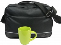 Мужской тканевый портфель Wallaby 2641 black, черный