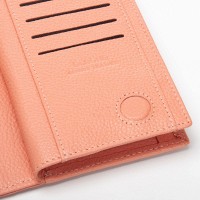 Женский кожаный кошелек Classik DR. BOND WMB-2M pink purple