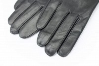 Перчатки женские чёрные кожаные 303s2 M Shust Gloves