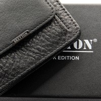 Кожаный мужской зажим для купюр BRETTON 168-27 black