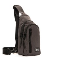 Мужская тканевая сумка-слинг Lanpad 20829 grey мал