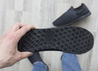 Слипоны мужские летние из сетки черные Progres 44 р. 28,5 см 983207365