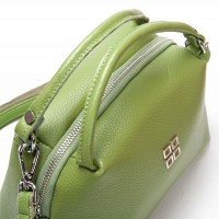 Женский молодежный кожаный клатч ALEX RAI F-5504 apple green