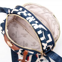 Летняя тканевая сумка Jielshi 1158 blue letters