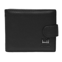 Мужской чёрный кожаный кошелёк Horse Imperial K1023-black