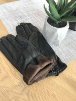 Женские кожаные перчатки чёрные Felix 358s1 S
