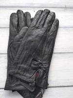 Женские кожаные перчатки чёрные Felix 358s1 S