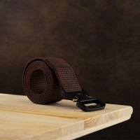 Ремень мужской текстильный Vintage 20338 Коричневый
