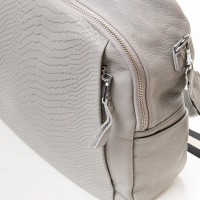 Женская кожаная сумка рюкзак ALEX RAI 28-8907-9 l-grey