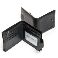 Мужской кожаный кошелек BE BRETTON 408 black