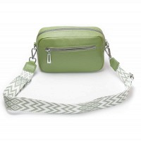 Женский молодежный кожаный клатч ALEX RAI 3803 apple green