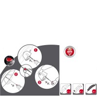 Зонт женский автомат Knirps U.200 Red Kn95 2200 1501