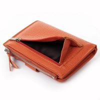 Женский кожаный кошелек Classik  DR. BOND WN-23-17 orange