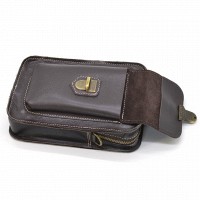 Мужская кожаная сумка через плечо и на пояс TARWA GCw-0075-3md