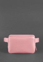 Женская кожаная поясная сумка BlankNote Dropbag Mini розовая BN-BAG-6-PINK-PEACH