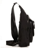 Мужская тканевая сумка-слинг Lanpad 0936 black бол