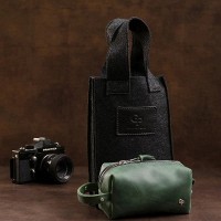 Женская кожаная косметичка GRANDE PELLE 11573