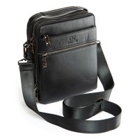 Мужская кожаная сумка через плечо BRETTON 407-50 black