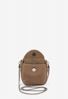 Кожаная женская сумка	мини The Wings Kroha tw-kroha-dark-beige-flo