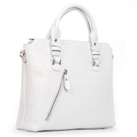 Женская кожаная сумка ALEX RAI 8640 white