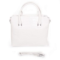 Женская кожаная сумка ALEX RAI 8640 white