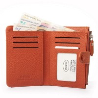 Женский кожаный кошелек Classik  DR. BOND WN-23-17 orange