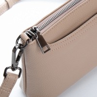 Женский молодежный кожаный клатч ALEX RAI 3092 beige(копия)