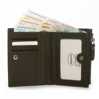 Женский кожаный кошелек Classik  DR. BOND WN-23-10 green