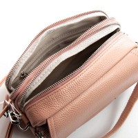 Женский молодежный кожаный клатч ALEX RAI 3904 pink