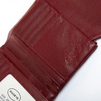 Женский кожаный кошелек Bright DR. BOND WS-239 wine red