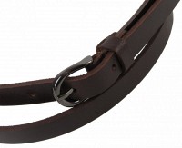 Женский кожаный ремень Skipper 1409-15 темно-коричневый