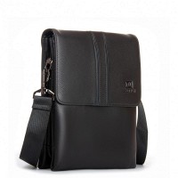 Мужская кожаная сумка через плечо BRETTON 5299-4 black