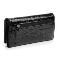 Женский лаковый кожаный кошелек PE DR. BOND PEW501 black
