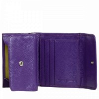 Кожаный женский кошелек Smith and Canova 28611 Haxey (Purple)