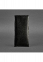 Кожаное портмоне-купюрник BlankNote 11.0 черное Краст BN-PM-11-G