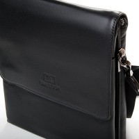 Мужская кожаная сумка через плечо BRETTON 5308-3 black