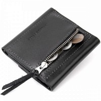 Мужской кожаный кошелек GRANDE PELLE 11336 Черный