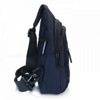 Мужская тканевая сумка-слинг Lanpad 80002 blue