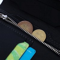 Кожаный мужской кошелек ручной работы с держателем для Apple AirTag GRANDE PELLE 11623 