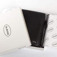 Женский кожаный кошелек Classik  DR. BOND WN-23-10 black