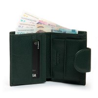 Женский кожаный кошелек Bright DR. BOND WS-36 green
