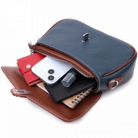 Молодежная женская кожаная сумка через плечо Vintage 22622